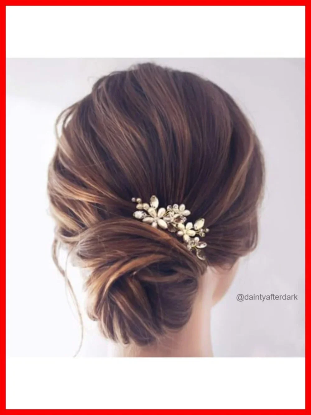 Pearl Crystal Rhinestone Wedding Hair Pins Updo Clip Bridal Accessories